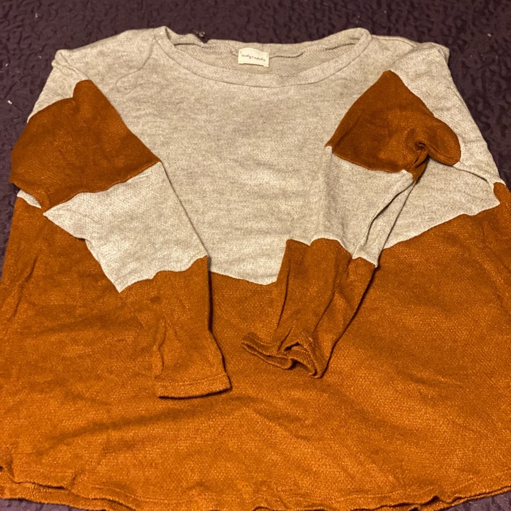 Color block sweater